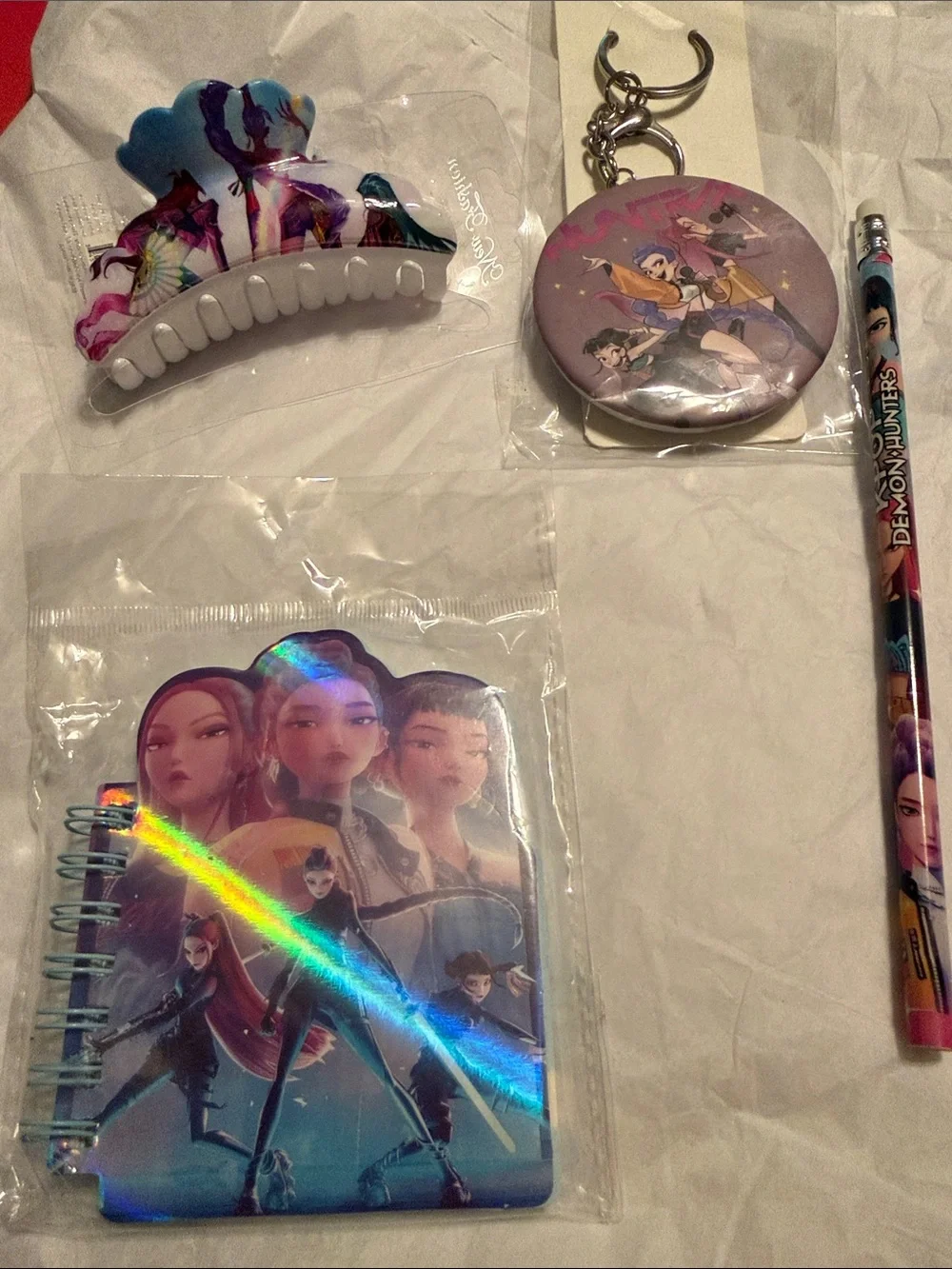 K-pop Character Party Gift Set - Purple Blue Holographic Accessories